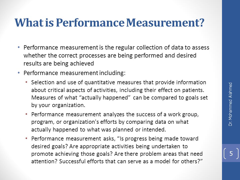 Performance Measurement & Reporting: An Initial Guide